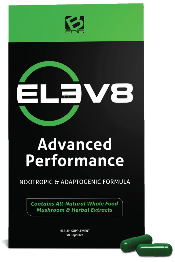 BEpic ELEV8 Supplément avancé de performance - 30 jours d'approvisionnement (30 gélules)