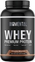 Biomentale Chocolate Wei Proteïnepoeder - Rijke smaak voor spiergroei en herstel - Premium Fitness Voedingssupplement - Zero Artificial Flavors & Sweeteners - Proteïnesupplement 2 Ponden