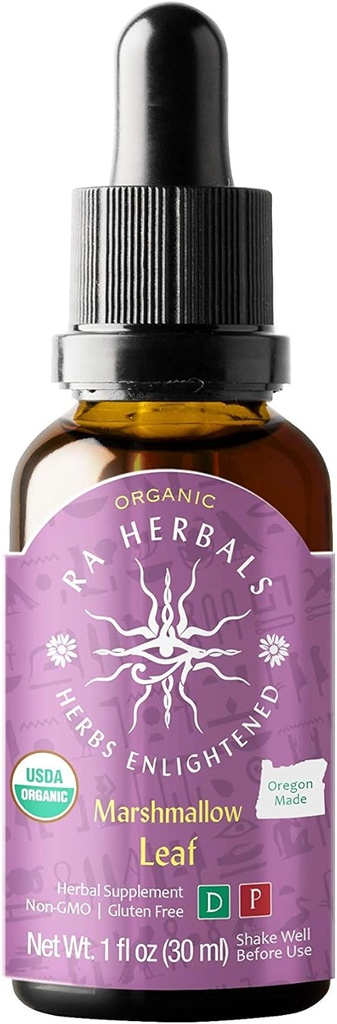 Ra Kruiden Biologische Marshmallow Leaf Liquid Extract - Natuurlijke ondersteuning - 1 fl oz