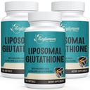 2400 MG Liposomal Glutathion Softgels, Max Absorptie, Active Form L-Glutathione Reduced (GSH), with Hyaluronic Acid, Resveratrol, Master Antioxidants for Detox, Brain, Immuun System, 180 Softgels