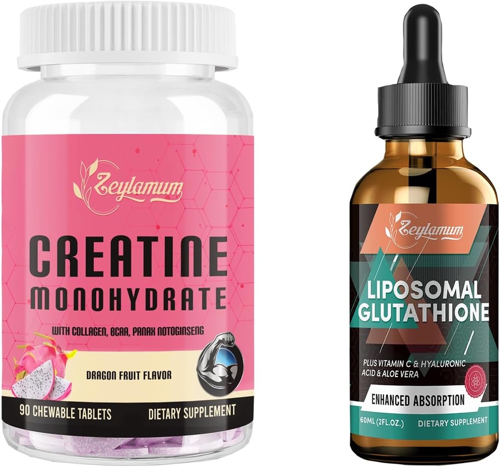 Liposomaal Glutathion Liquid & Creatine Monohydraat