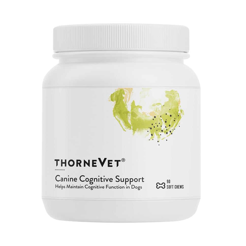 ThorneVet Canine Cognitive Support Soft Chews for Dogs - Great Tasting Health Supplement with B Vitamines and Antioxydants to Support The Brain Health of Your Senior Dog - 90 Soft Chews