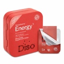 DISO - Energie - snel oplossen van cafeïnestrippen met vitamines, aardbeiensmaak, veganistisch, suikervrij, hoge absorptie, glutenvrij, individueel verpakt, 30 oplosbare strips