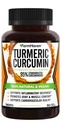 Kurkuma Curcumine met BioPerine Black Pepper & 95% Curcuminoïden, 1965mg, Maximale Absorptie voor Gezamenlijke Ondersteuning, Niet-GMO Kurkuma Capsules, Made in USA - 90 Veg Caps
