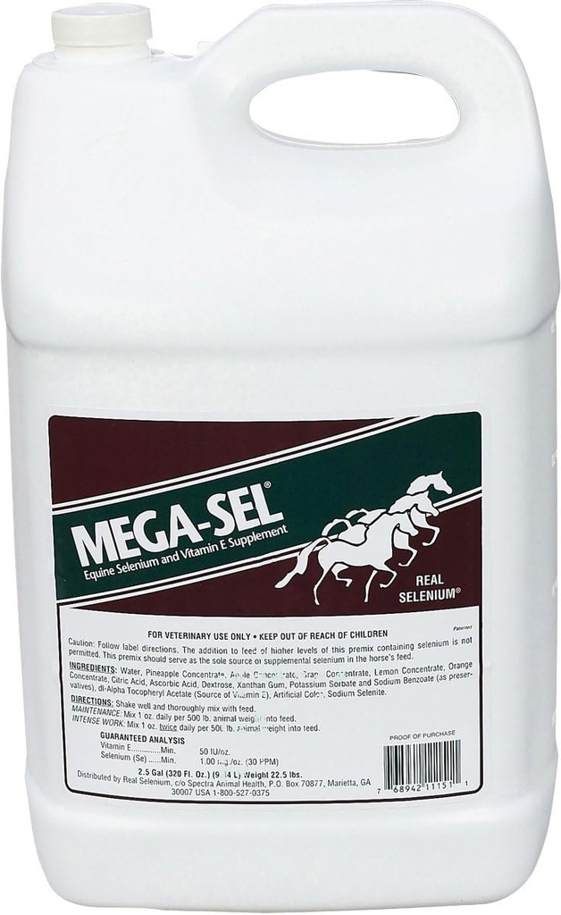 599840 Formule liquide méga-sel pour chevaux, 2,5 Gallon