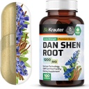 BIO KRAUTER Dan Shen Root Capsules - 1200 mg Sterkte - 100 Red Sage Caps - Antioxidant Source - Salvia Miltiorrhiza Root - Vegan