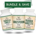 Dubbele houtsupplementen Tongkat Ali, Fadogia Agrestis en Turkesterone Bundle - Ultimate Male Health Bundle voor Athletic Performance Support