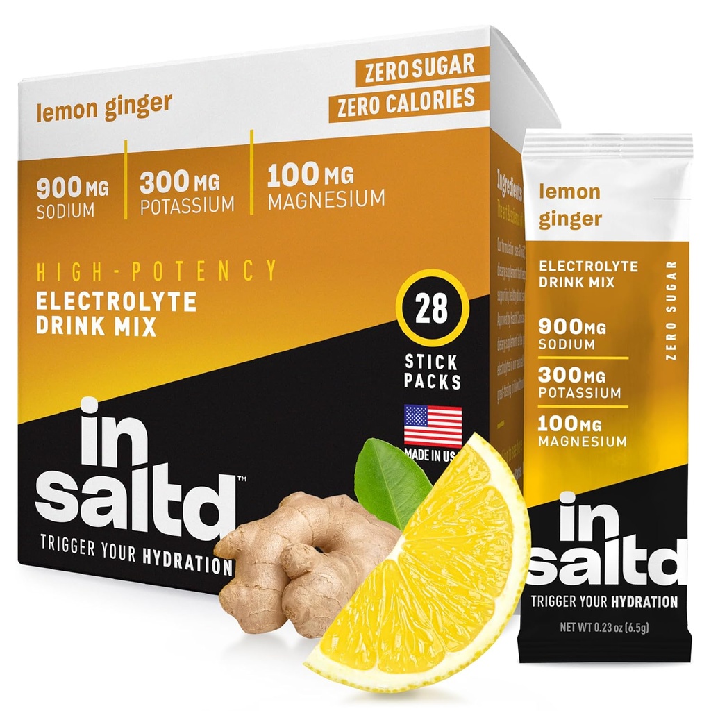 INSALTDTM Sugar-Free Electrolytes Powder Packets with No Stevia Aftersmaak 