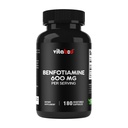 Vitabod Benfotiamine 600mg – 180 Vegetarian Capsules – Fat-Soluble Vitamin B1 Supplement