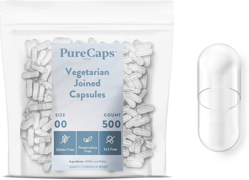 PureCaps USA - Lege Vegetarische Vegan Pillen Capsules Maat 00