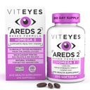 Viteyes AREDS 2 + Omega-3 Macular Support Softgels, Plus Triple Strength Omega-3 (650 mg EPA, 350 mg DHA) voor Hartgezondheid & Ooggezondheid, Oogvitaminen, Vision Supplement, 270 Softgels
