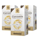 Solgar Full Spectrum Curcumin - 60 LiCaps, Pack of 3 - Superior Absorptie - Hersenen, Gezamenlijke & Immune Health - Non-GMO, Veganistisch, Glutenvrij, Zuivelvrij - 180 TotaalDiensten