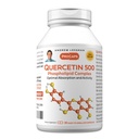 ANDREW LESSMAN Quercetin 500mg - 30 Capsules - 500 mg Uniek Quercetin Fosfolipide Complex, zeer absorberende formule ter ondersteuning van gezonde hart-, Circulatoire en Immuunfunctie. Geen additieven.