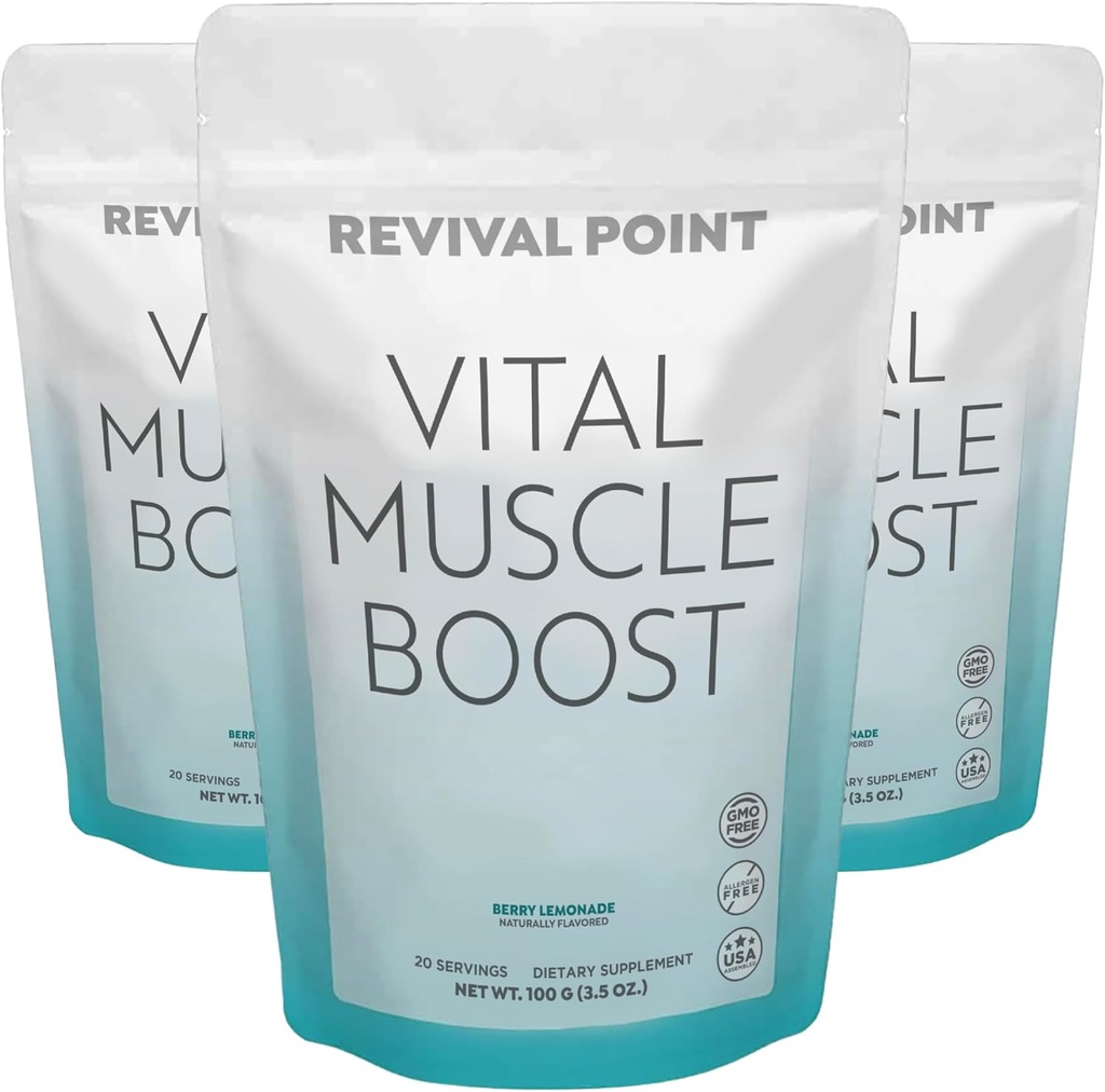 Vital Muscle Boost- Premium myHMB en vitamine D3 Supplement voor volwassenen.