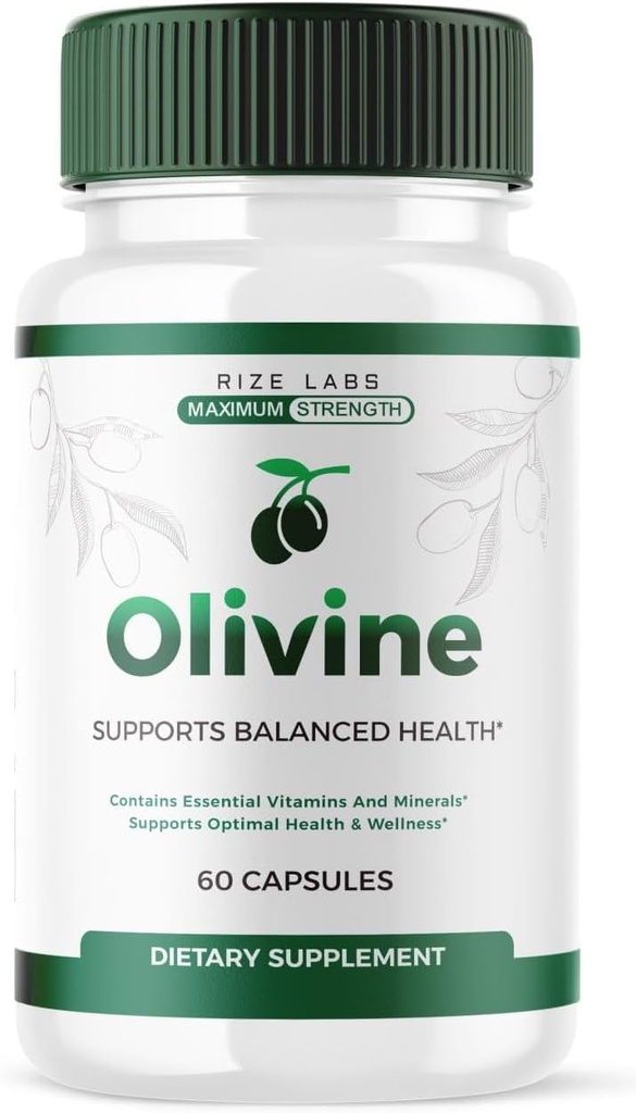 rize labs (Officiële Olivine gewichtsverlies supplement, Superfood capsules voor totale lichaamswellness en een gezonde levensstijl, pillen voor Leaner Physique, Oli Vine Reviews, Geavanceerd (60 capsules)