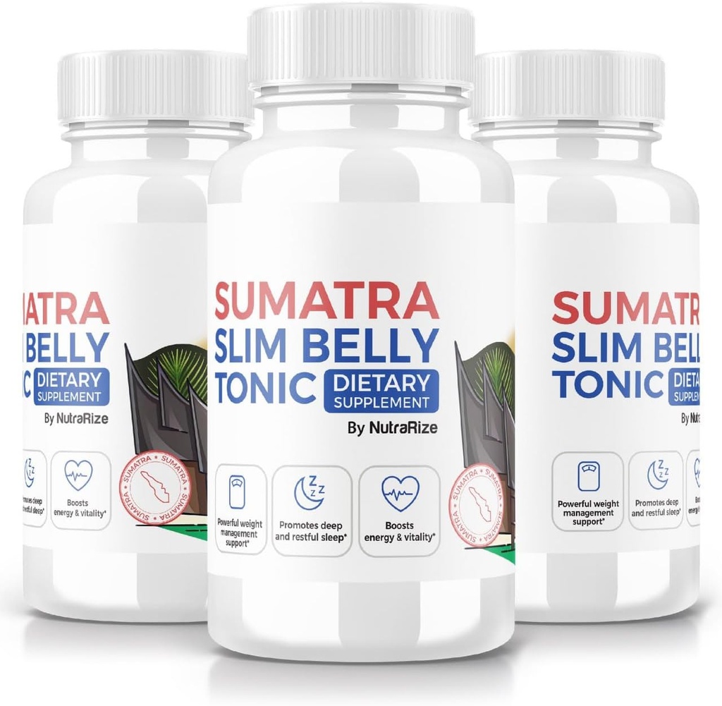 (3 Pack) Sumatra Slim Belly Tonic, Sumatra Slim Belly Tonic Dieetsupplement voor Geavanceerd gewichtsverlies, Maximale sterkte All-Natural Pill gericht buikvet, Sumatra SlimBelly Reviews (180 Capsules)
