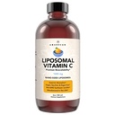 AMANDEAN Vitamine liposomique C 1000mg. Supplément VIT C liquide. Soutien immunitaire, santé de la peau, production de collagène. Livraison d'antioxydants à absorption rapide. Quali-C, sans soja, végétalien, non OGM.
