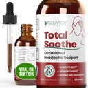 Rejuvica Health Total Soothe - Geavanceerde Af en toe Hoofdpijn Ondersteuning Supplement - vloeibare levering voor betere absorptie - Koorts weinig, Riboflavine, Butterbur, Black Pepper & meer!