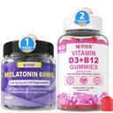 NEVISS Melatonine, Vitamine D3 + Vitamine B12 Gummies