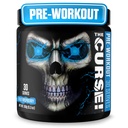 JNX SPORTS La Malédiction ! Poudre pré-entraînement pour les hommes et les femmes, caféine, bêta-alanine, créatine, L-citrulline, 30 portions, Blue Raspberry Flavor – Boost Energy, Strength & Focus