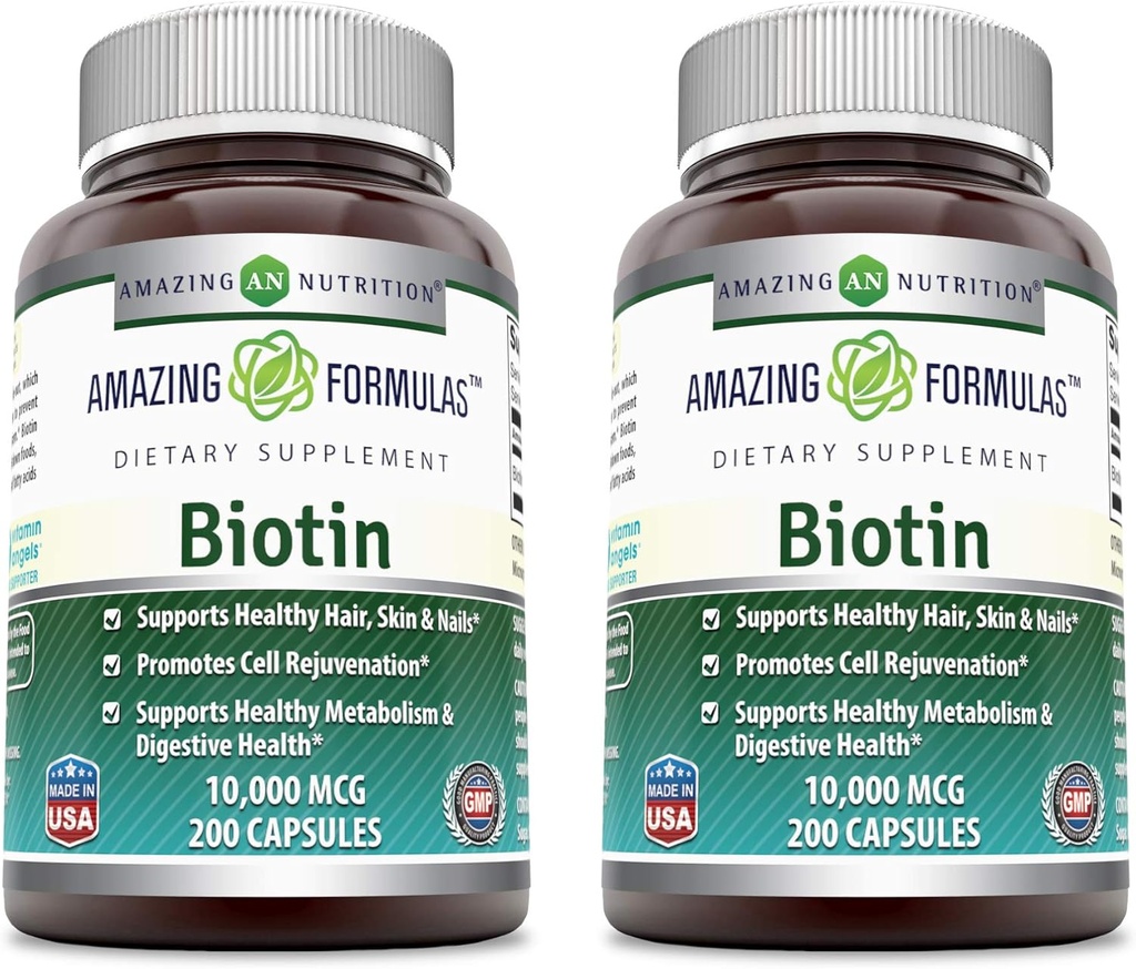 Verbazingwekkende Formules Biotin 10000 mcg Veggie Capsules 