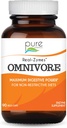 Real-ZymesTM OMNIVORE Supplément aux enzymes digestives avec des probiotiques pour une meilleure digestion - Support naturel pour soulager le bloom, le gaz, le bélissement, la diarrhée, la constipation, l'IBS, etc. - 90 capsules