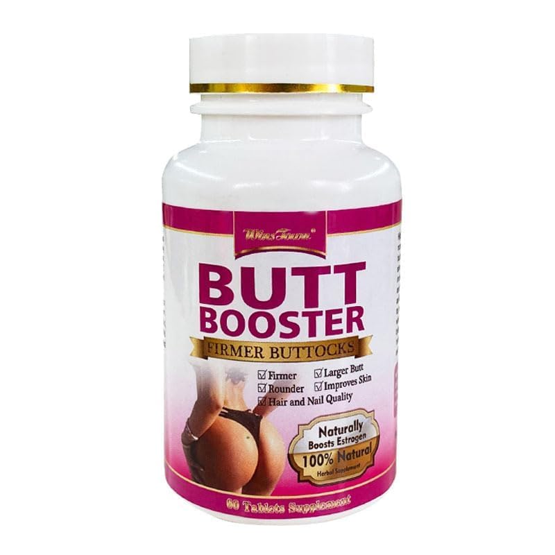 Butt Enhancement Pillen, Butt Booster Tablet, Vermeld billen Natural Herbal met Maca Root Extract Supplementen Big Ass Buttocks Lift Firming Massage Buttocks Straighten HIPS verhogen 60 tabletten