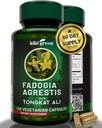 KIKI Green Fadogia Agrestis en Tongkat Ali Herbal Supplement - 1000mg per portie - 120 Vegan Capsules voor dagelijkse Boost en vitaliteit