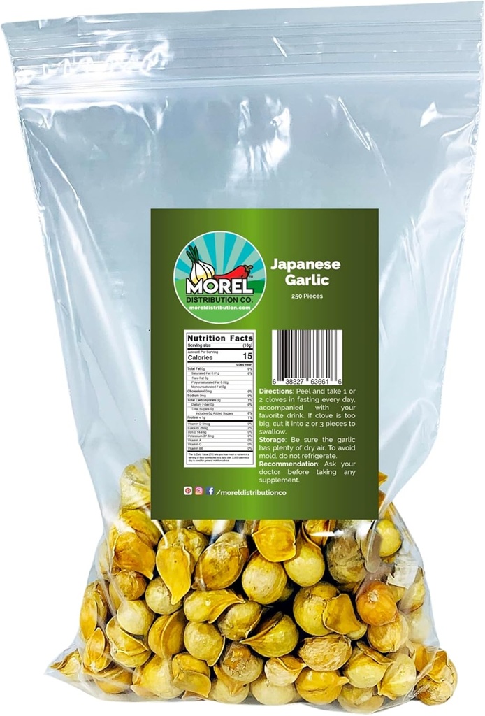 Japanese Garlic//AJO Japones (100% Natural!!) Choose Your Count per Bag: (30-60-130-150-250-400)