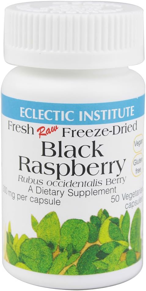 Eclectic Institute Black Raspberry - 300 mg - 50 Vegetarische Capsules