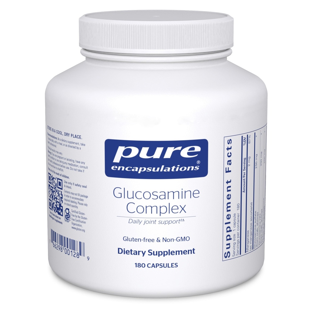 Pure Encapsulations Glucosamine Complexe voeding Supplement Cartilage Ondersteuning met ›› 180 Capsules