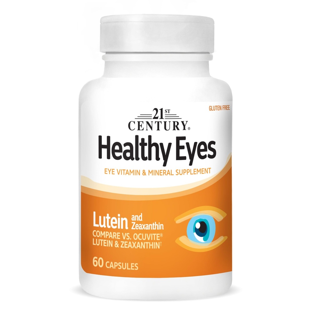 21e eeuw Gezonde ogen Luteïne en Zeaxanthine Capsules, 60 Tel (27454)