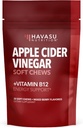 Apple Cider Vinegar Kauwt met vitamine B12 en Folate - Handige ACV-supplementen voor energie en spijsvertering gezondheid - 30 Telling - Individueel verpakt - gemengde Berry Flavor, Vegan - 1 maand levering