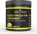 Poudre d'électrolyte de citron Lime, 60 portions, solution d'hydratation avec vitamines, minéraux et électrolytes pour les athlètes, les passionnés de fitness et les modes de vie actifs, 13,5oz