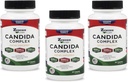 Zenesis Labs Candida Complex Cleanse Detox Caprylic Acid Supplement, Oregano Extract, Probiotica, Enzymen - Bulk 180 Capsules, 90 Day Supply (60 Capsules / Bottle)
