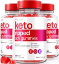 rize labs (verpakking van 3 Keto Ripped ACV Gummies, Officiële Keto ACV Gummies Geavanceerde gewichtsverlies Ondersteuning, Alle natuurlijke Apple Cider Vinegar, Premium Keto Plus ACV Gomitas Reviews (180 Gummies)