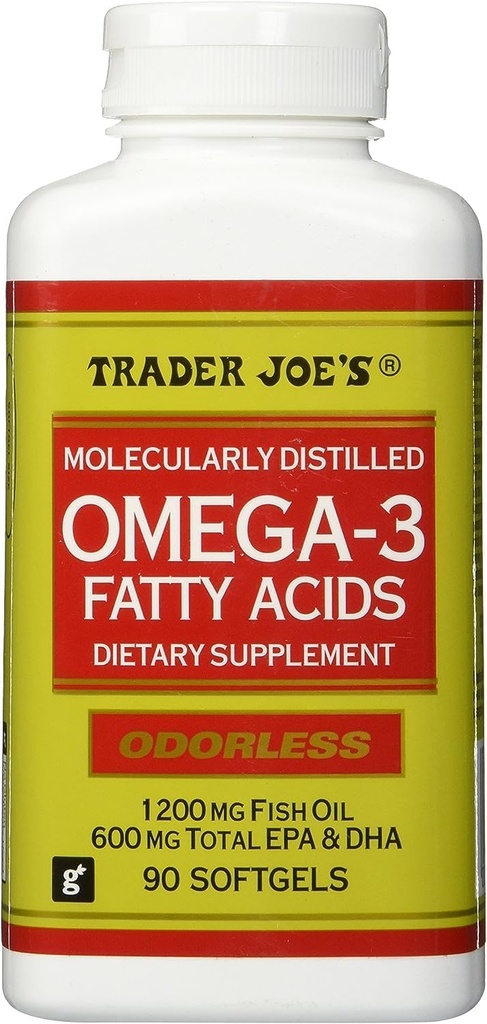 Trader Joe's Distillé moléculairement Oméga-3 Acides gras Complément alimentaire