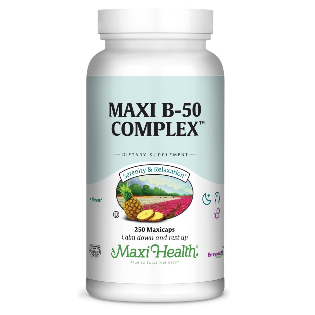 Complexe Vitamine B pour les femmes et les hommes, Vitamine B6, B12, Biotine, Inositol, Folate, Végétalien, Sans gluten et sans soja et sans lait, Casher, Sans saveur, 100 Nombre