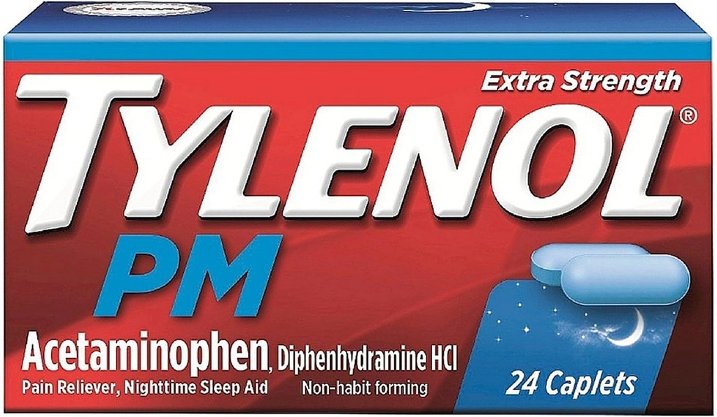 Tylenol PM ES Caplet 24ct Maat 24ct