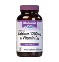 Bluebonnet Nutrition Milk-Free Calcium 1.200 mg Plus Vitamine D3 400 IE - Hoge potentie, Maximale Absorptie Sterke gezonde botten & Immune Health Support Supplement, Glutenvrij, Dairy-Free, 120 Softgels