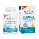 Nordic Naturals Ultimate Omega-D3, Saveur de citron - 90 gels mous - 1280 mg Omega-3 + 1000 UI Vitamine D3 - EPA & DHA - favorise la santé cérébrale, cardiaque et immunitaire - 45 portions