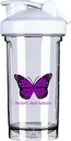 Pancreatic Cancer Awareness 18 Ounce Shaker Bottle Drink Mixer Leak-proof Pre Workout Protein Shakes Meal Replacement Shakes Bottles 500ML/18 Oz White&-1&-1