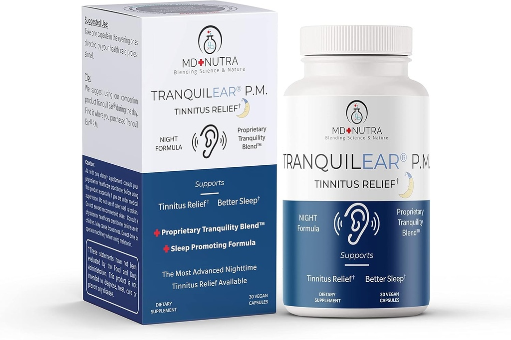Tranquil Ear PM Oorgezondheid & Tinnitus Relief Supplement 