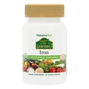NaturesPlus Bron van het leven Tuin Gecertificeerd Biologische Familie IJzer 18 mg Cap - 30 Vegan Capsules - Plant-Based Iron Supplement - Ondersteunt gezond bloed - Vegetarisch, Glutenvrije - 30 porties