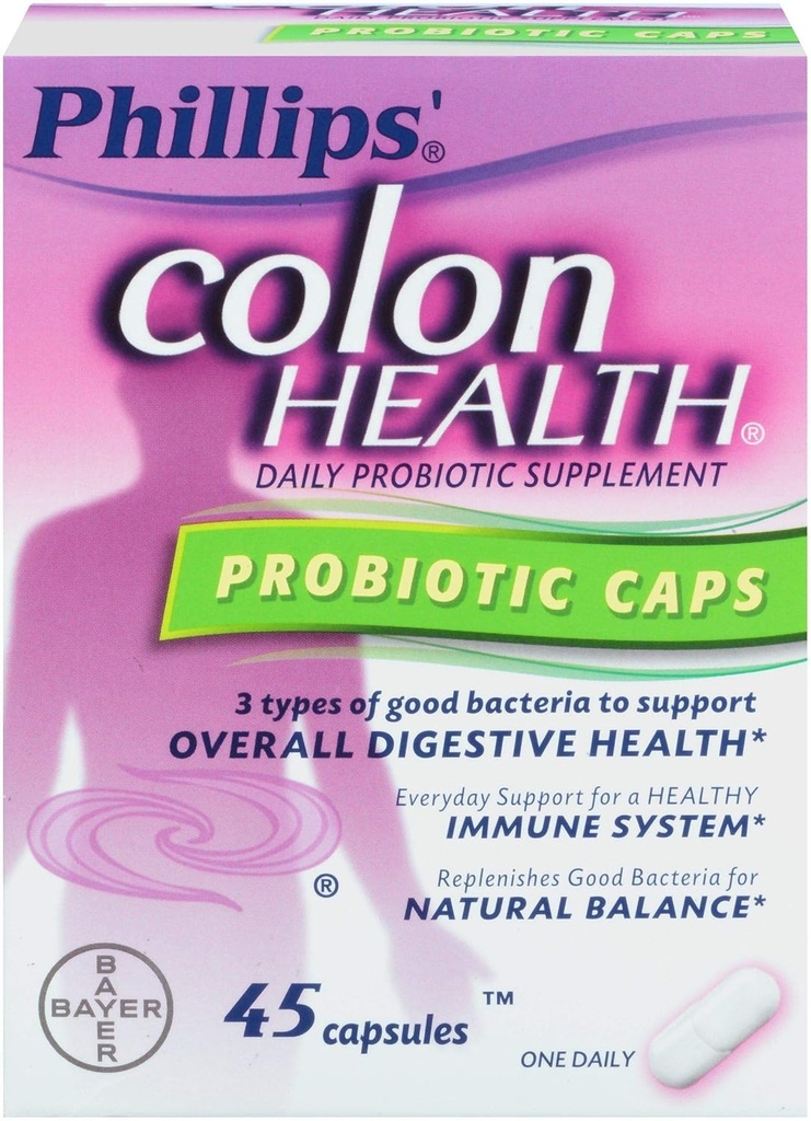 Phillips Colon Health, Probiotic Caps, 45 kt.