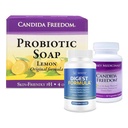 MASSE Dieetsupplement voor juiste spijsvertering - Probiotische Balance & Restore Formula and Probiotic Lemon Body Soap