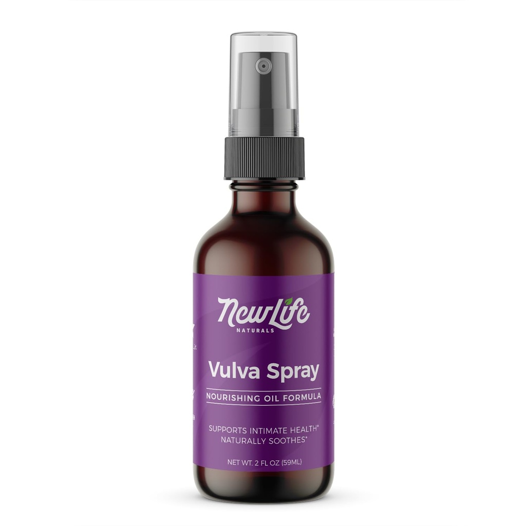 NewLife Naturals Vrouwelijke Spray Vaginale Moisturizer voor droogheid Jeuken Irritatie PH Menopauze Ondersteuning met olijfolie, citroengras en meer - 2 oz
