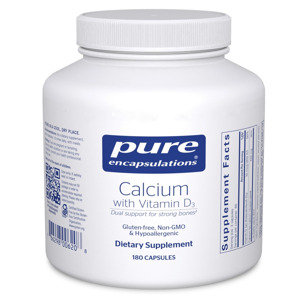 Pure Encapsulations Calcium met vitamine D3 