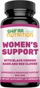 SHIFAA NUTRITION Hormonen Balance & Menopauze Supplementen voor vrouwen, Menopauze Relief - Ondersteuning voor Hot Flashes, Mood Swings w/Black Cohosh & Red Clover Halal Vitaminen, 30 Servers