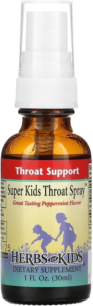 Kruiden voor kinderen Super Kids Throat Spray, 1 Ounce